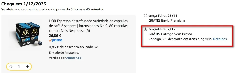 Amazon Entrega Sem Pressa