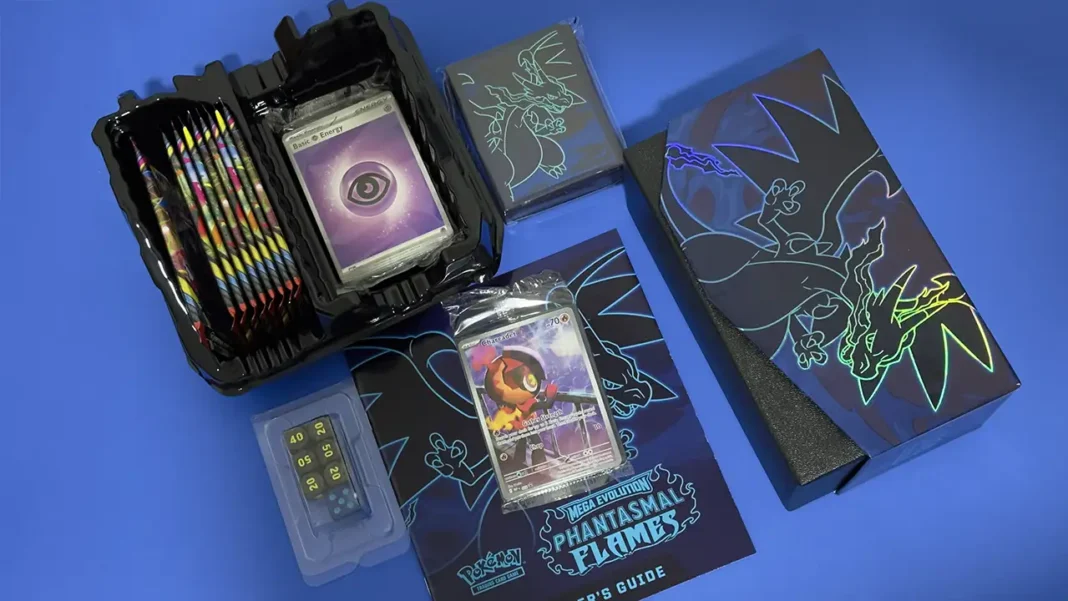 Elite Trainer Box de Pok&eacute;mon Trading Card Game - Mega Evolution: Phantasmal Flames