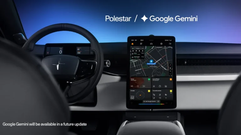 Polestar prepara integração do Google Gemini em toda a gama a partir de 2026