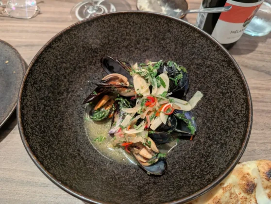 Restaurante 550º - Mexilhões no Fogo à Bulhão Pato