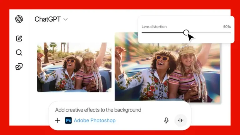 Adobe integra Photoshop, Acrobat e Express no ChatGPT para edição direta no chat
