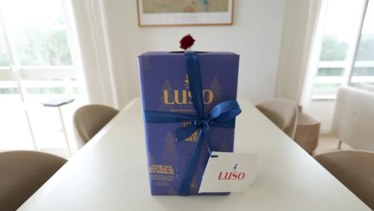 Água de Luso lança Ecopack de Natal reutilizável para reduzir desperdício de papel