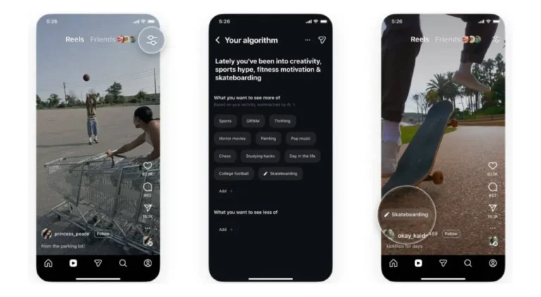 Instagram já permite controlar o tipo de temas que querem ver nos Reels