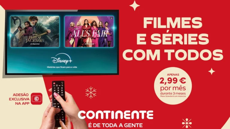 Planos Disney+ com vantagens exclusivas através do Continente