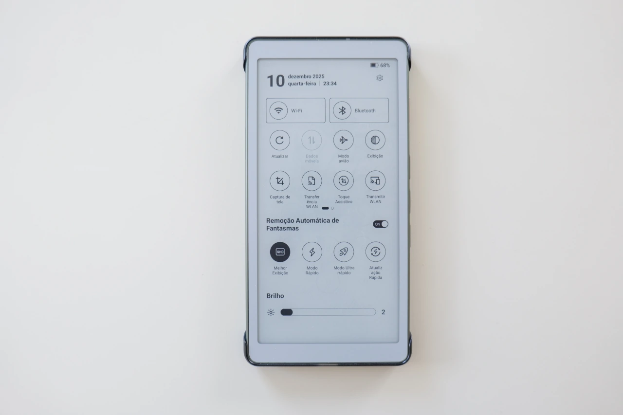 AiPaper Reader Review: a nova aposta da Viwoods para quem não dispensa uma boa leitura 17 Viwoods AiPaper Reader - menu corrido