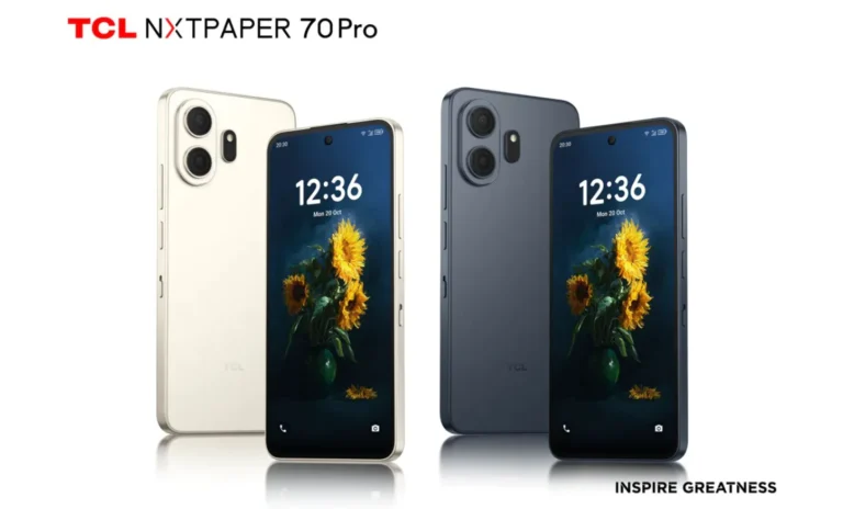 TCL anuncia os novos NXTPAPER 70 Pro e Note A1 com ecrãs tipo papel