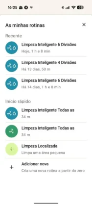 Aplica&ccedil;&atilde;o Roomba Home