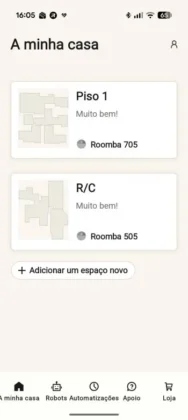 Aplica&ccedil;&atilde;o Roomba Home