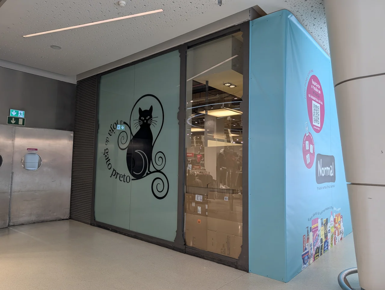 O Gato Preto sai do Alegro Setúbal e NORMAL ganha nova loja 1 Ex-loja O Gato Preto Alegro Setúbal