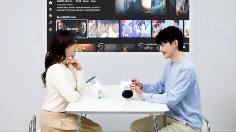Samsung revela The Freestyle+, novo projetor portátil que vai mostrar na CES 2026