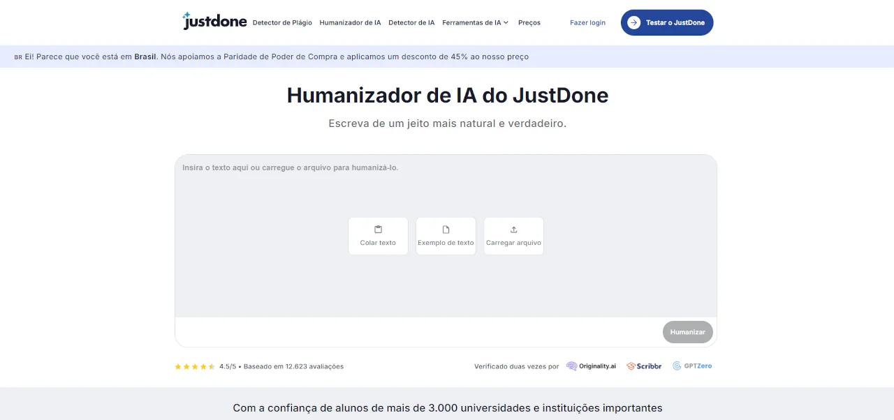 Portugal entra no grupo dos países europeus que mais utilizam inteligência artificial 1 JustDone - humanizador de IA