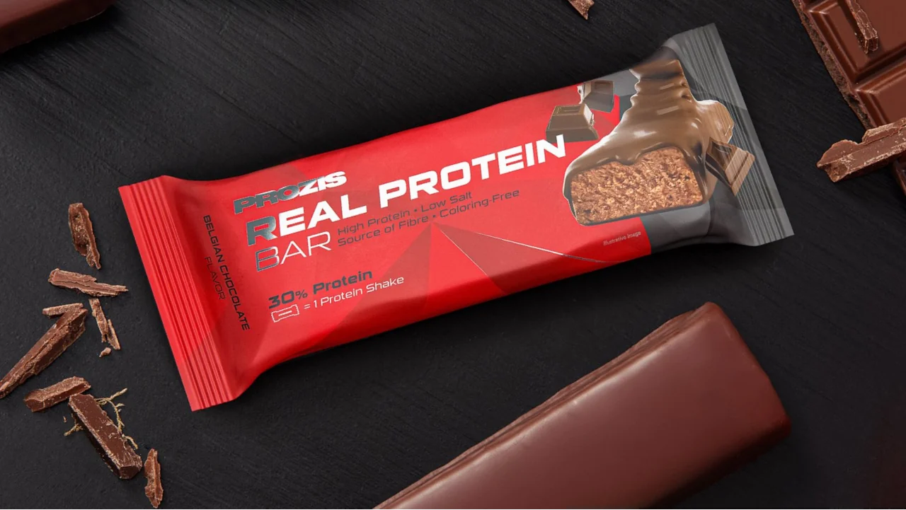 Top 5 barras proteicas da Prozis: Comer doces sem culpa! 2 Real Protein Bar - Belgian Chocolate - Prozis