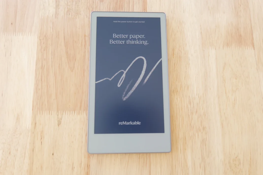 vista frontal remarkable paper pro move