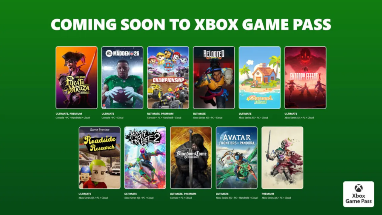 High on Life 2 e Avatar: Frontiers of Pandora chegam este mês ao Xbox Game Pass 1 Xbox Game Pass - fevereiro 2026