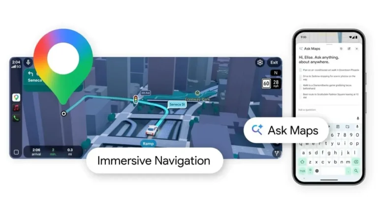 Grande atualização do Google Maps chega com o Ask Maps com Gemini e a navegação imersiva