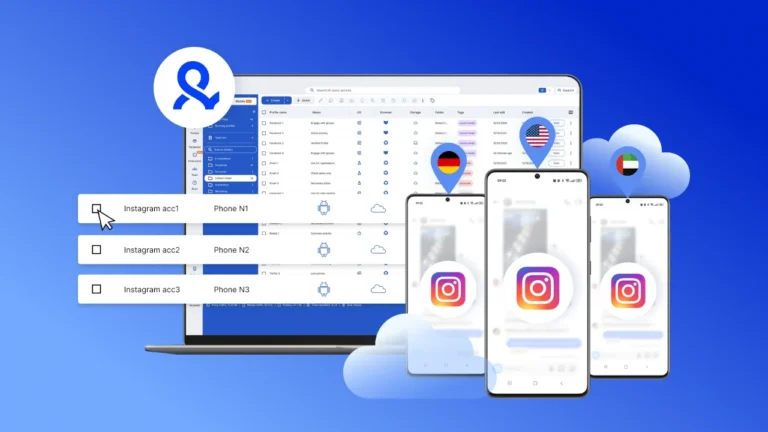 Como usar um telemóvel na nuvem para gerir múltiplas contas do Instagram
