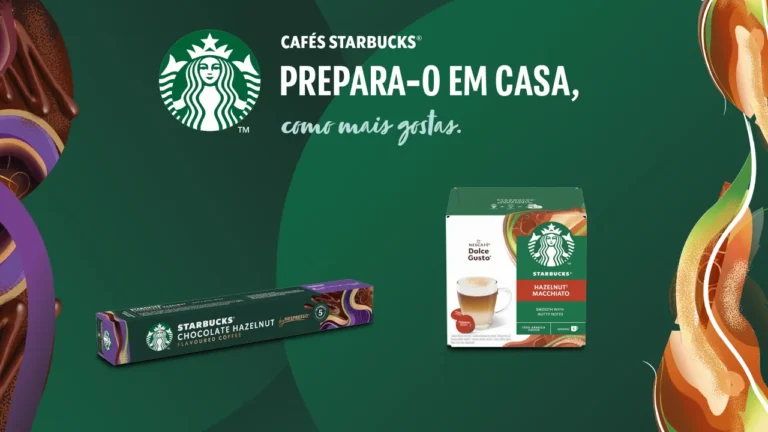 Starbucks At Home lança novas cápsulas com sabor a avelã para os sistemas NESCAFÉ Dolce Gusto e Nespresso