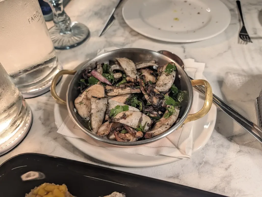 The Mix - Choco grelhado com vinagrete de tinta