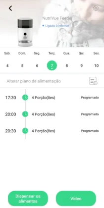 Aplica&ccedil;&atilde;o do Petoneer Nutrivue Feeder