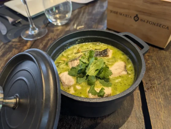 Wine Corner da Jos&eacute; Maria da Fonseca - Arroz cremoso de Corvina e Berbig&atilde;o com lim&atilde;o e coentros