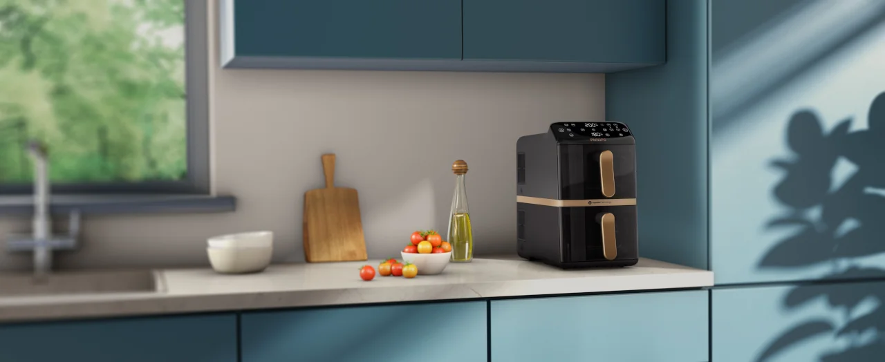 Philips Airfryer Vertical Duo Serie 4000