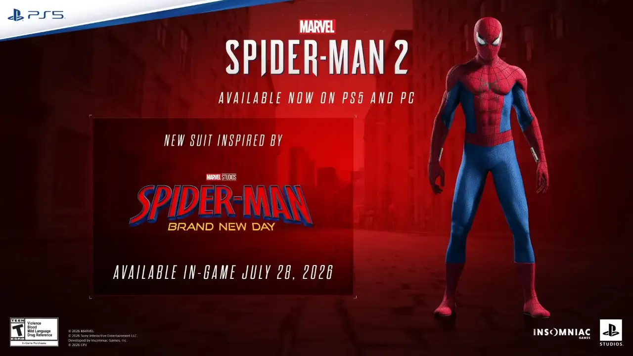 marvels spider man 2 brand new day suit