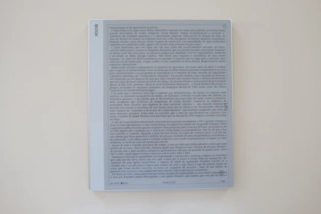 Boox Note Max - aplica&ccedil;&atilde;o leitura