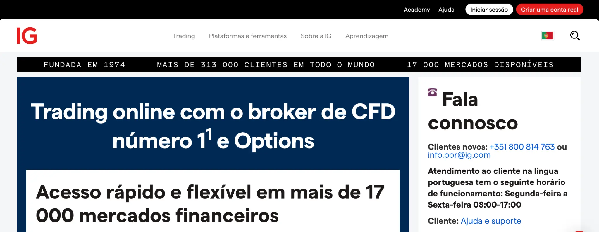 Plataformas de CFD com baixas comissões: as 5 melhores opções para 2026 2 IG