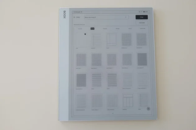 Boox Note Max - layout