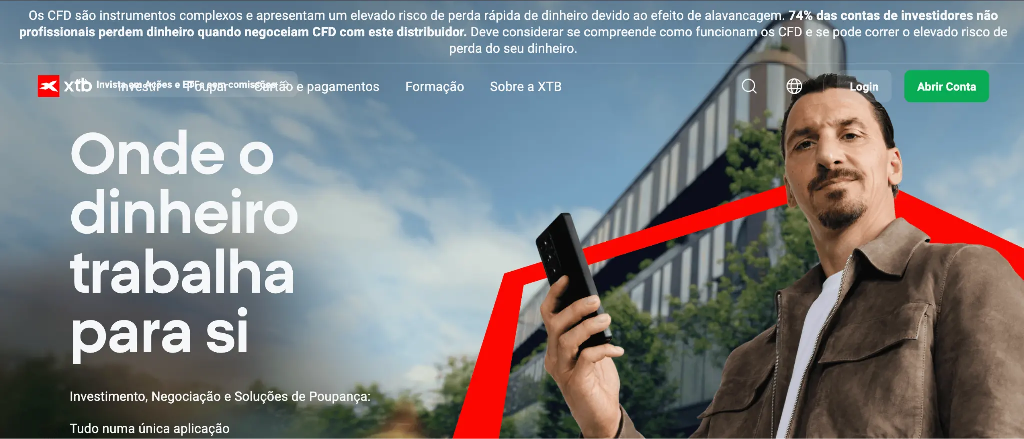 Plataformas de CFD com baixas comissões: as 5 melhores opções para 2026 1 XTB