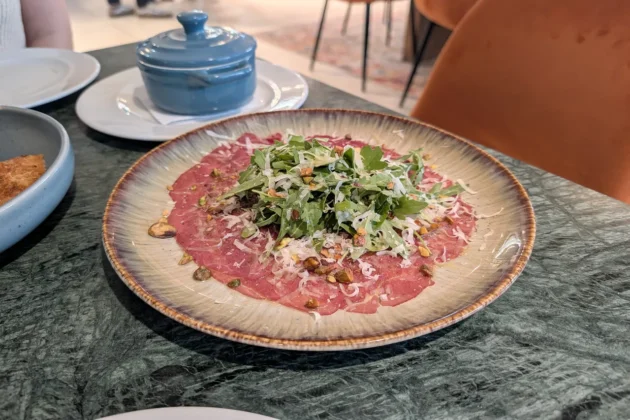 omaggio carpaccio di black angus