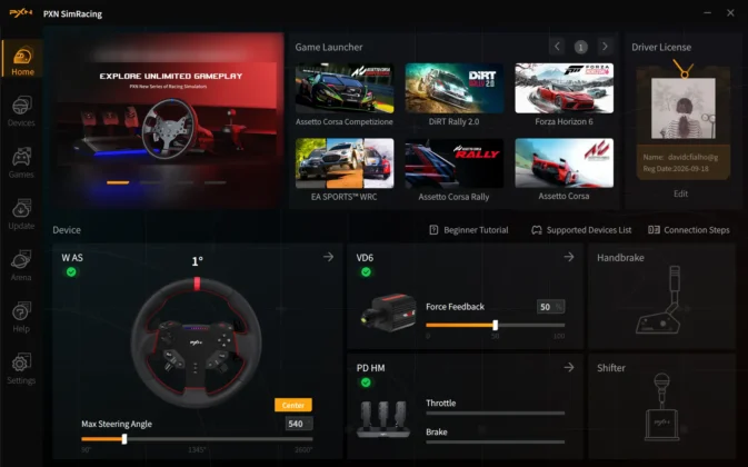 PXN SimRacing Software