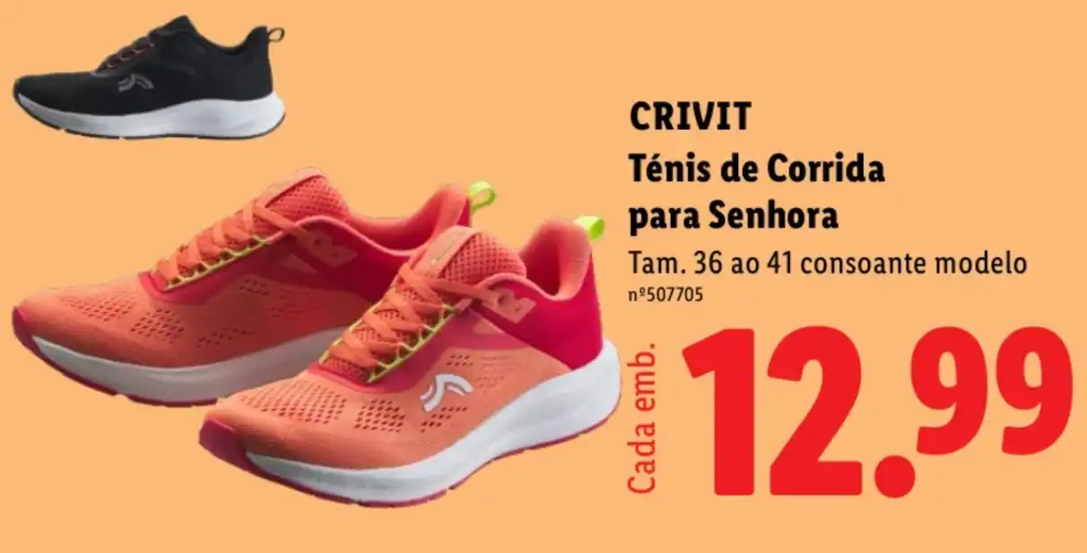 tenis de corrida da CRIVIT