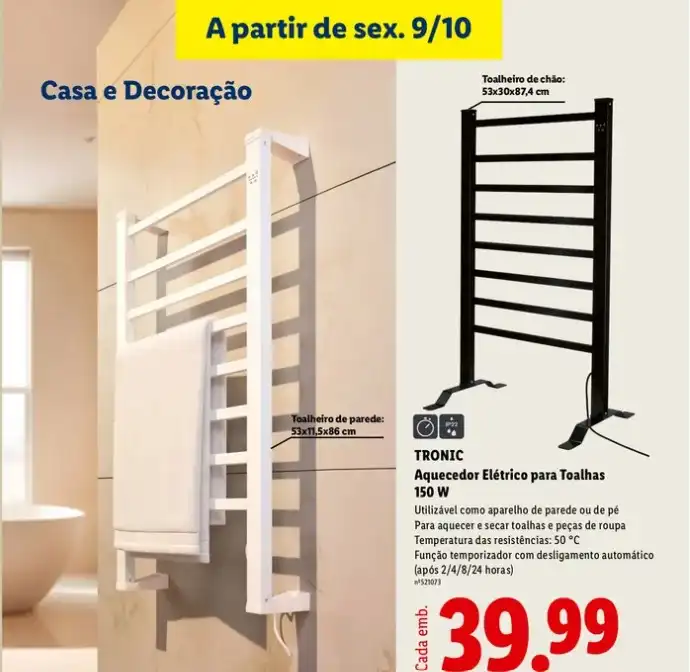 aquecedor de toalhas