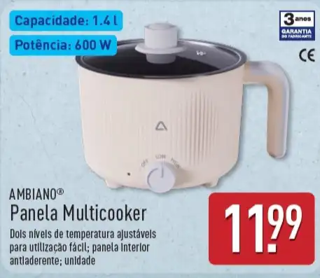 panela multicooker AMBIANO