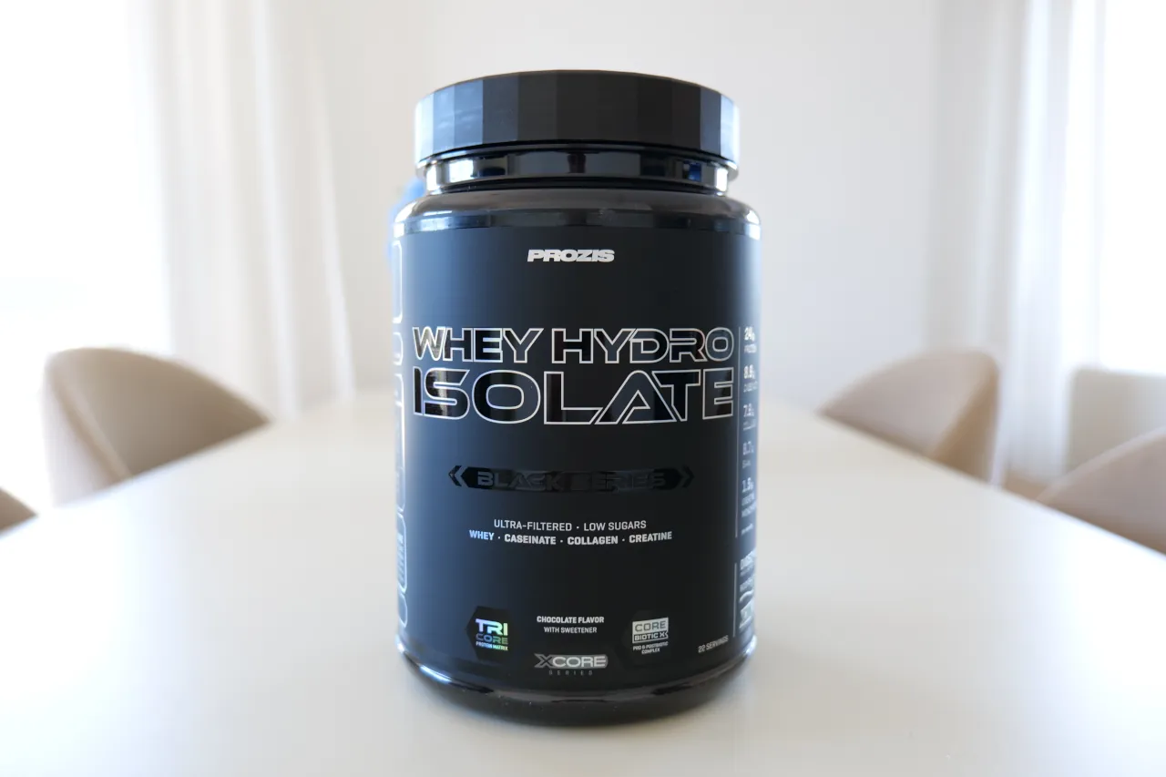 Três proteínas, três estratégias: o que distingue as novas black whey da Prozis 2 Prozis Whey Hydro Isolate Black Series 700g