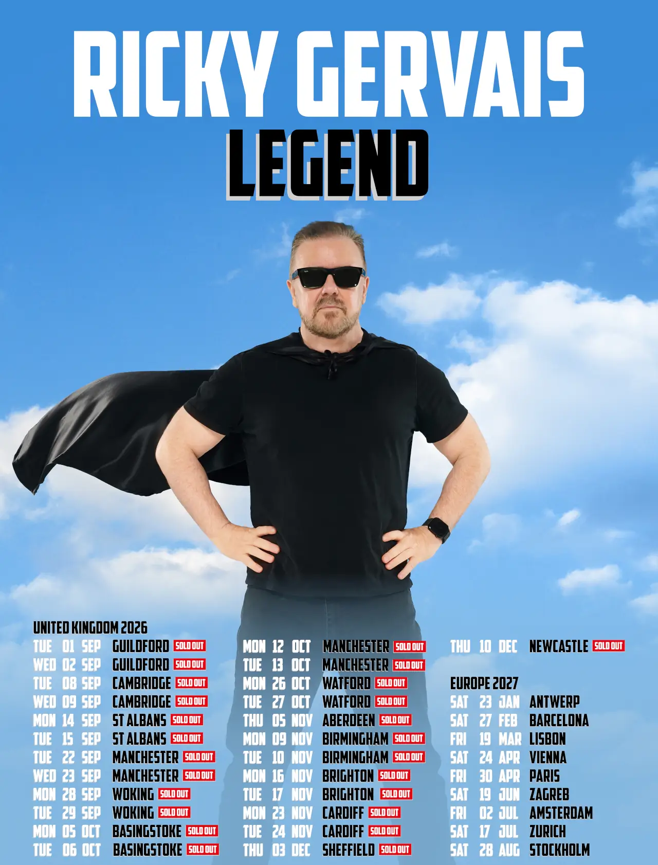 Ricky Gervais - Legend tour